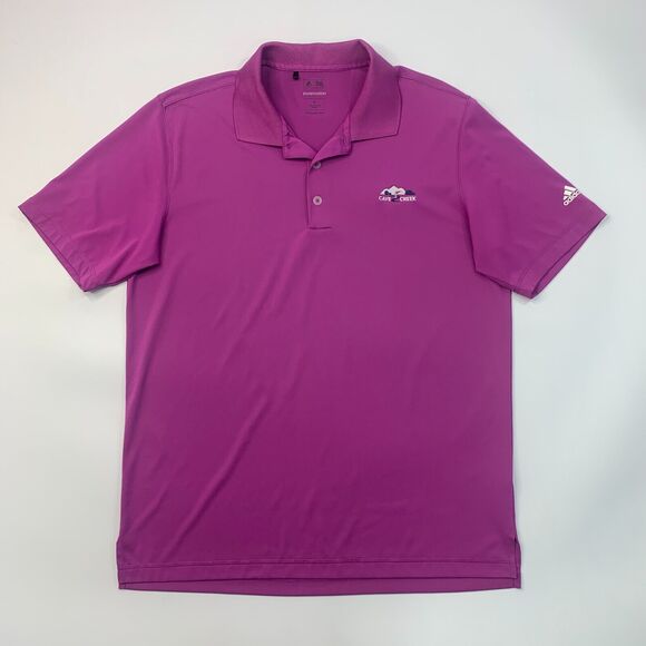 Adidas Shirt Mens M Medium Hot Pink Puremotion Cave Creek Golf Course Polo - Picture 2 of 11